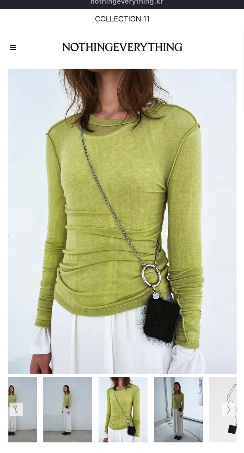 낫띵에브리띵 파우치 키링 인 블랙 상품이미지2