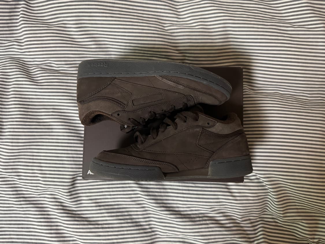 리복 x 애드섬 클럽c 다크브라운 상품이미지4