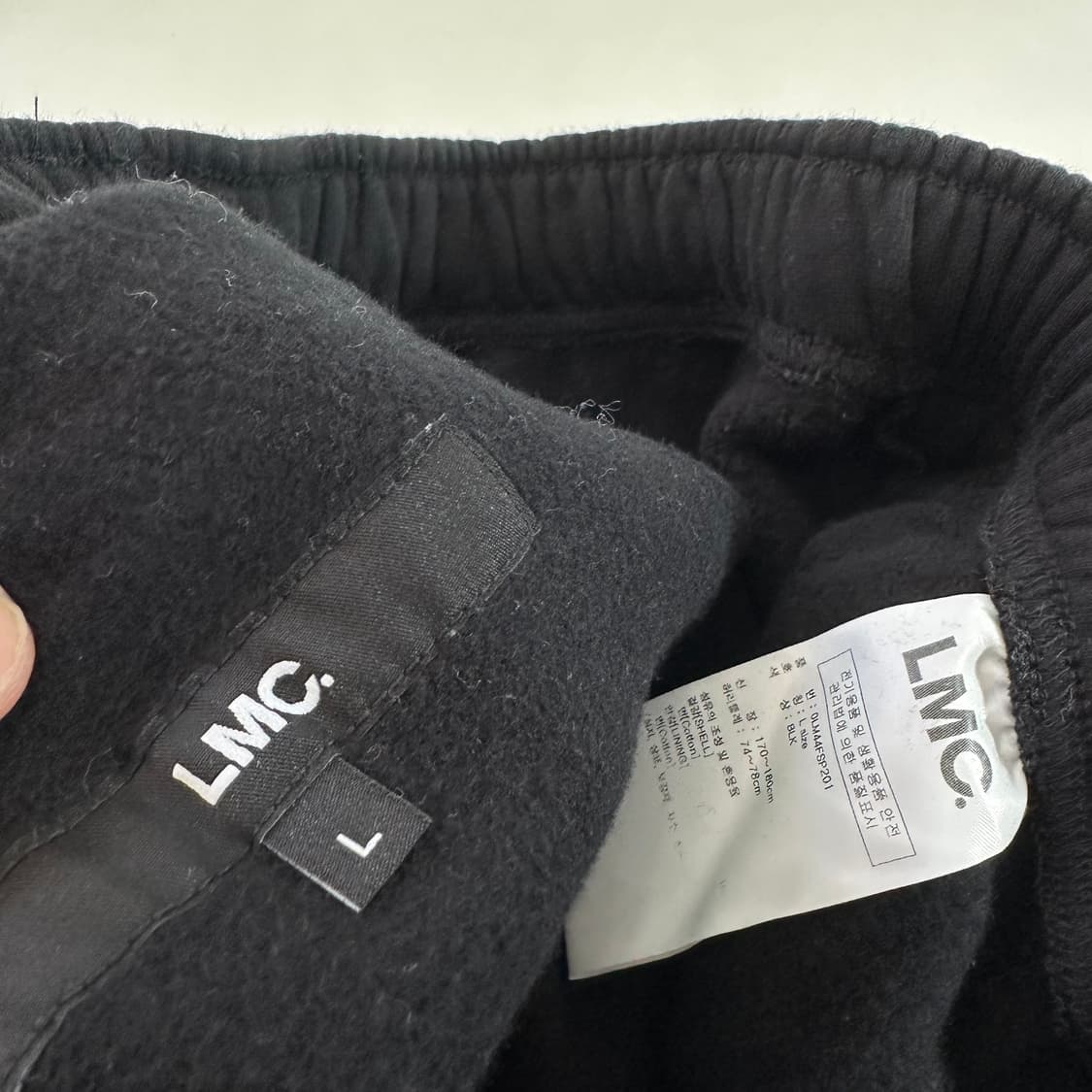 L-XL 엘앰씨 LMC 블랙 루즈오버핏 스웻조거팬츠 상품이미지3