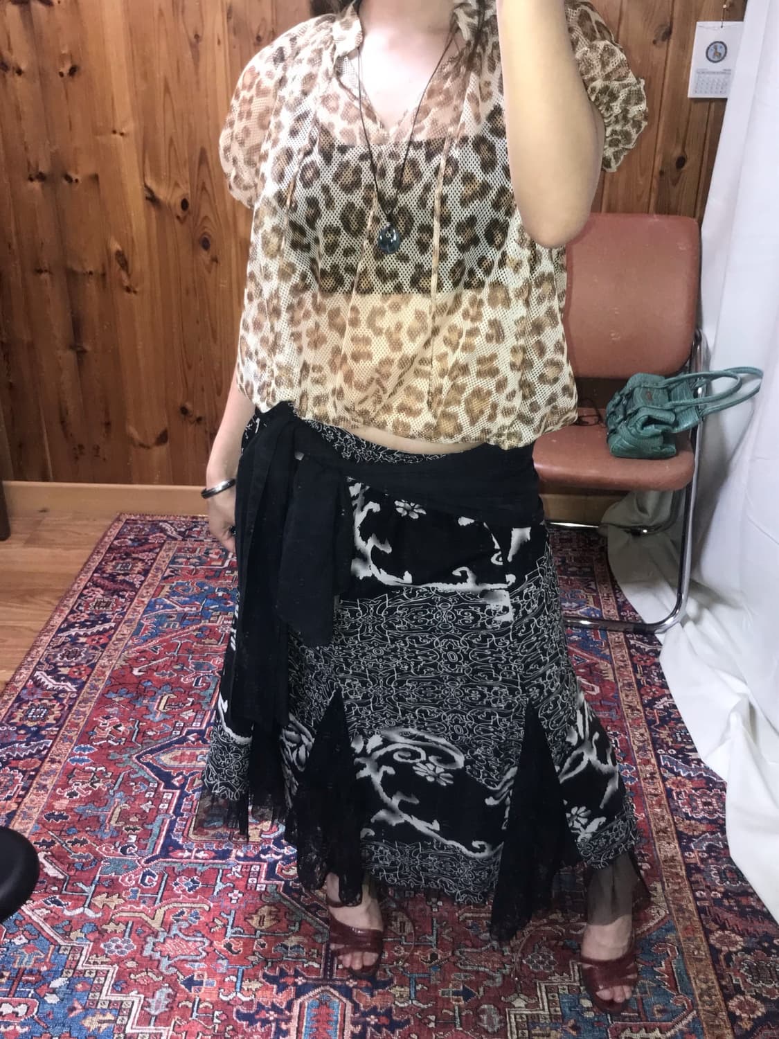 0018 - Baby Cheetah Eyelet Blouse 상품이미지2