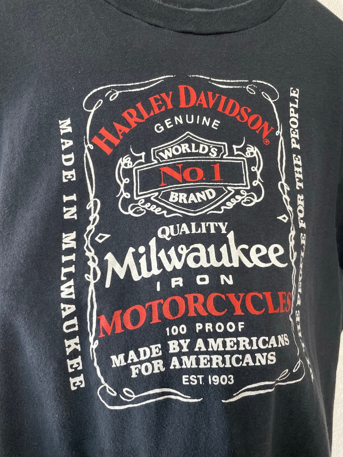 90s harley davidson 잭다니엘 티셔츠 상품이미지2