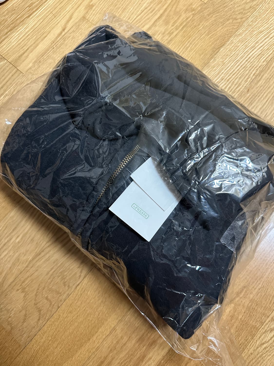 (2)아프레쎄 후드집업 블랙 상품이미지4