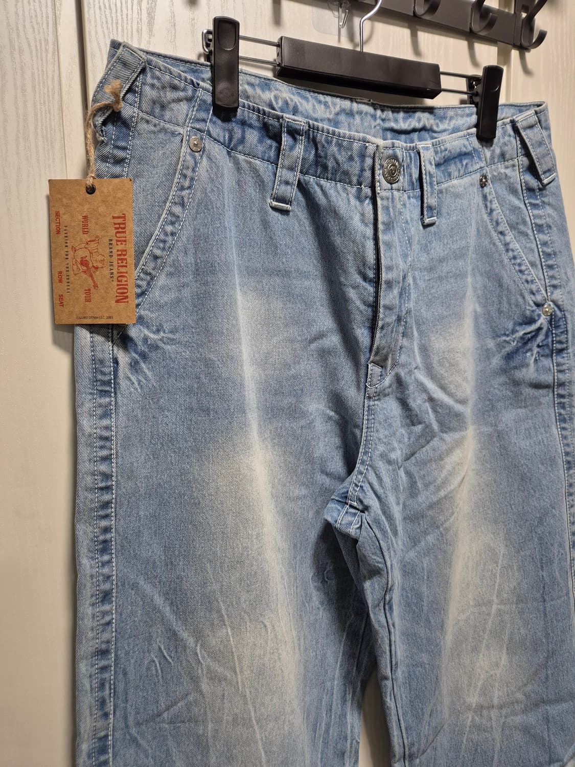 (타임세일)(새상품)트루릴리젼 워싱 연청 데님 팬츠L 상품이미지2