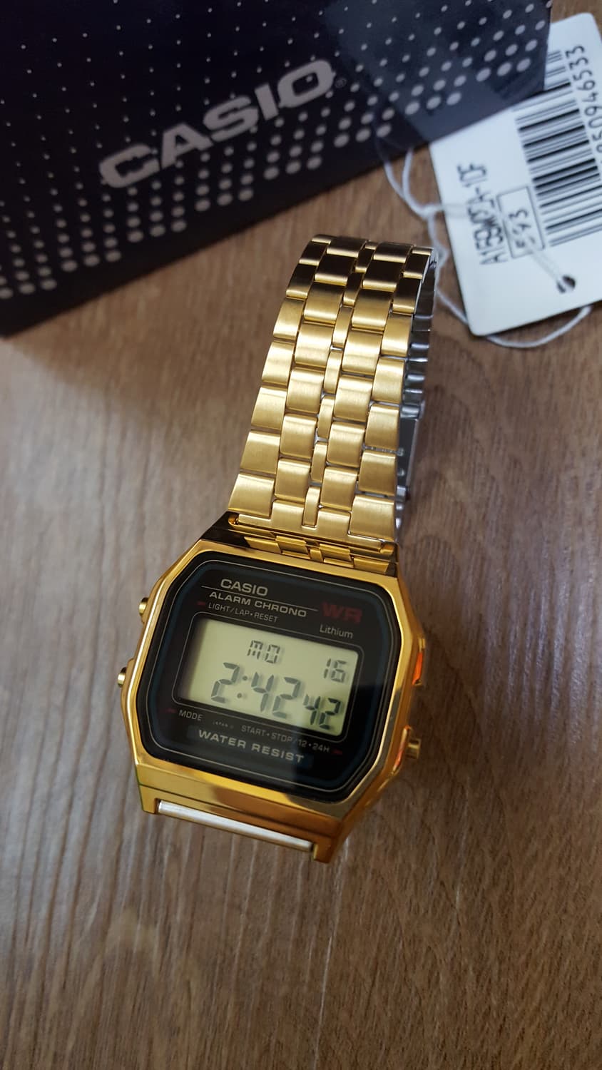 카시오 a159 금장 시계 새상품 상품이미지1