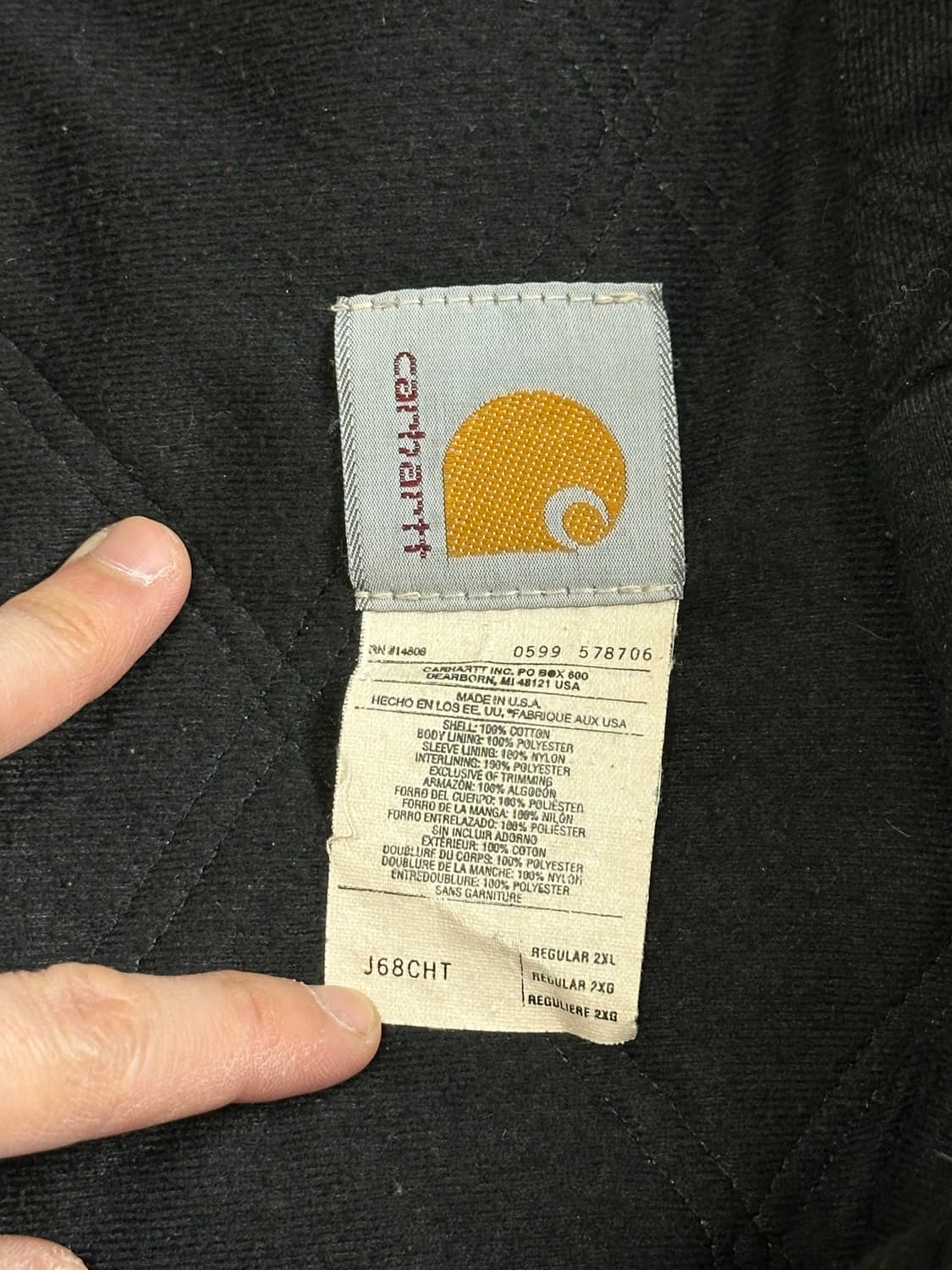 90’s OG 칼하트 J68 액티브 자켓 칼하트 J130 CHT 상품이미지8