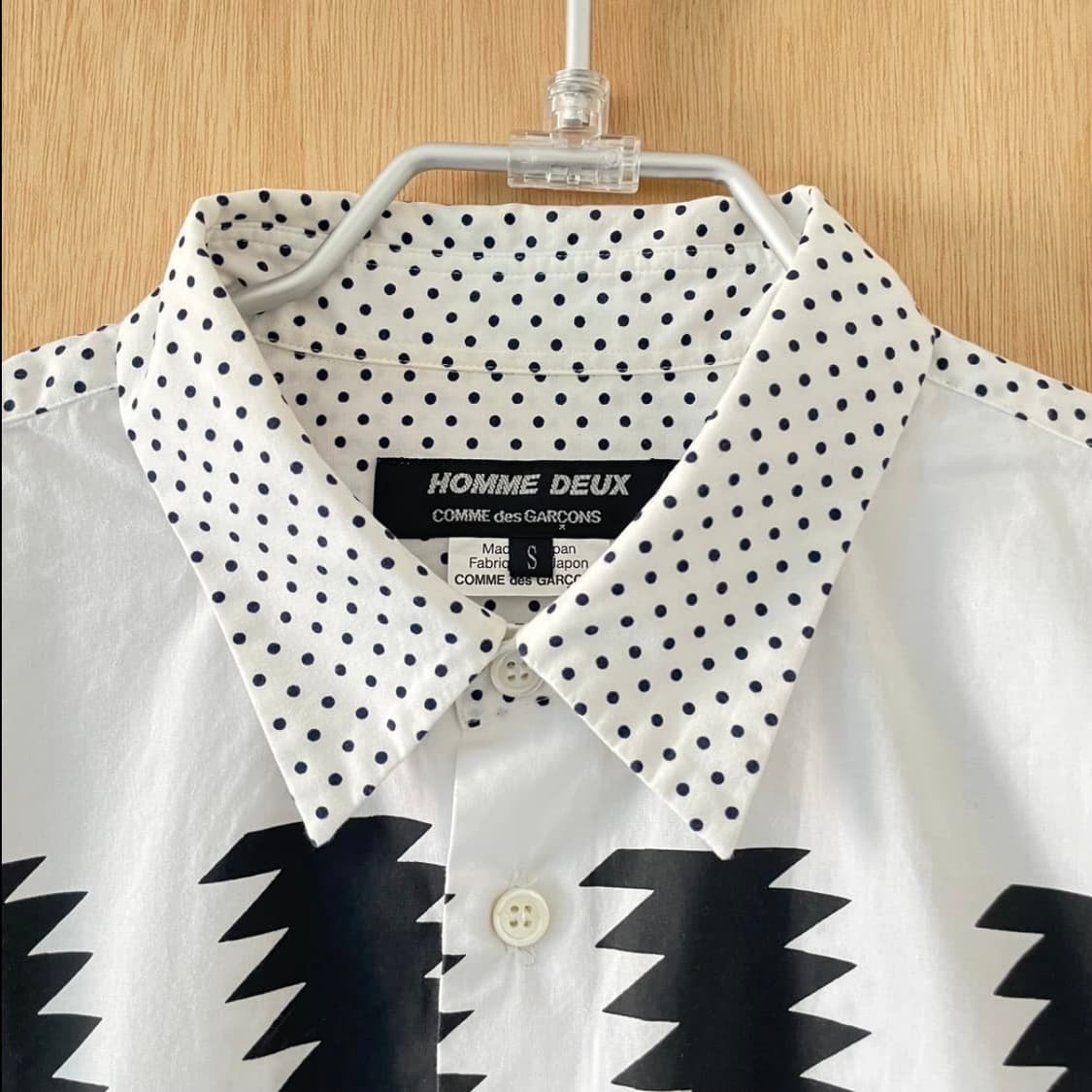 꼼데가르송 투패턴 반팔 셔츠 상품이미지2