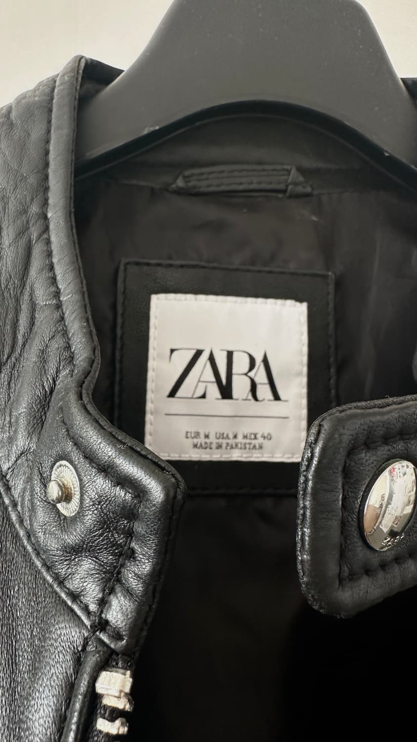 [자라] 맨즈 양가죽 바이커자켓 M 상품이미지3
