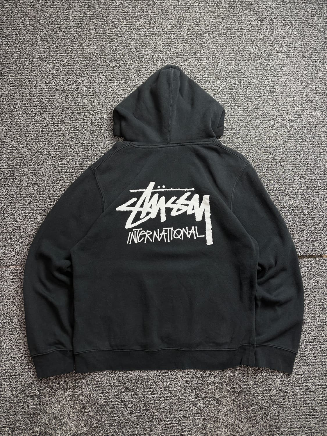 스투시 시그니처 빅로고 블랙 후드티 2516 상품이미지5