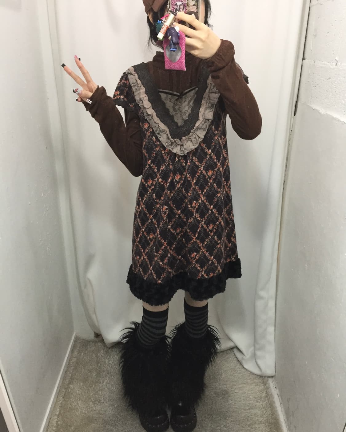 AXES FEMME 초코 브라운 라떼 원피스 세트🦉 상품이미지4