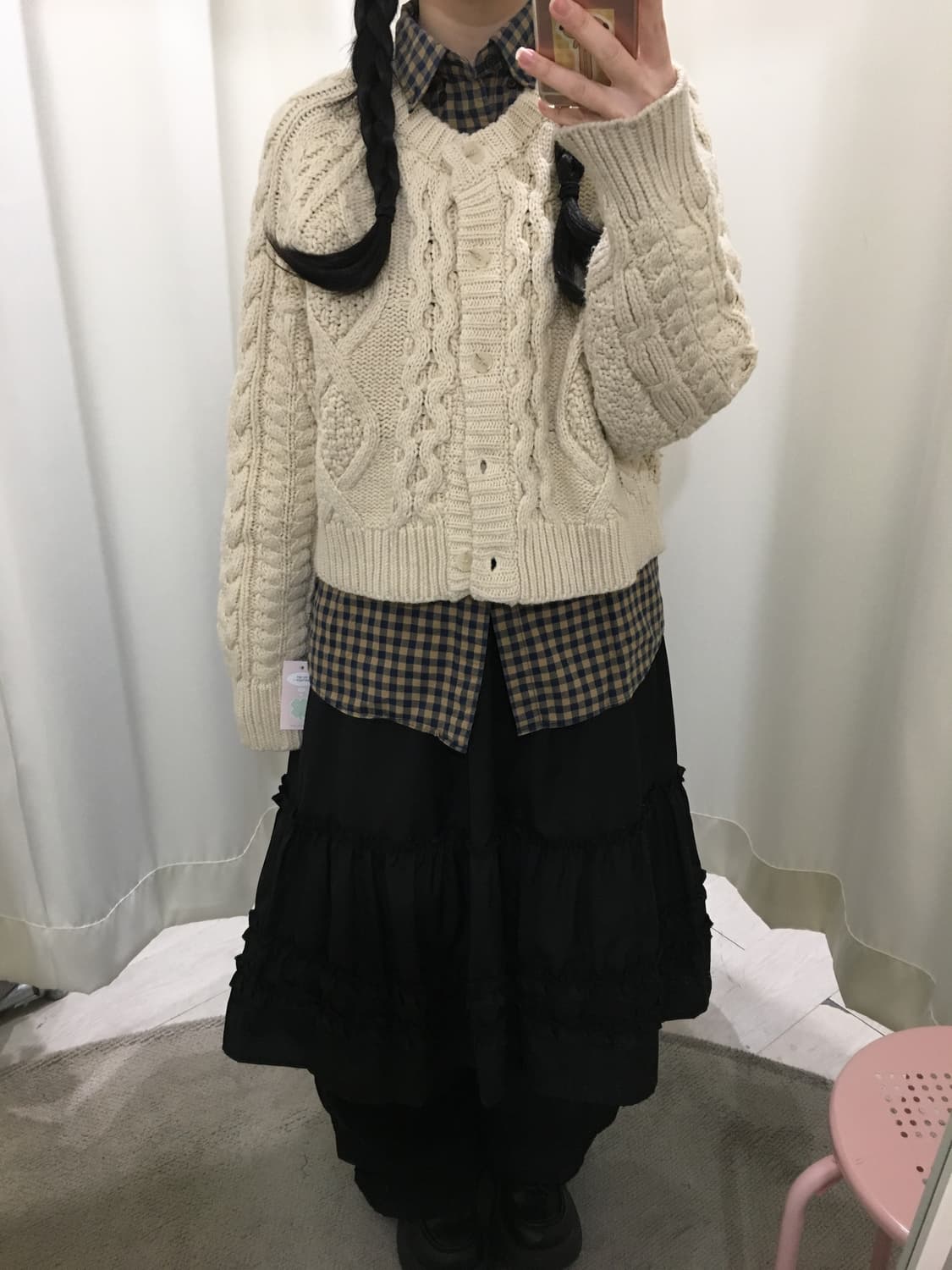 데일리 도톰 꽈배기 가디건 상품이미지4