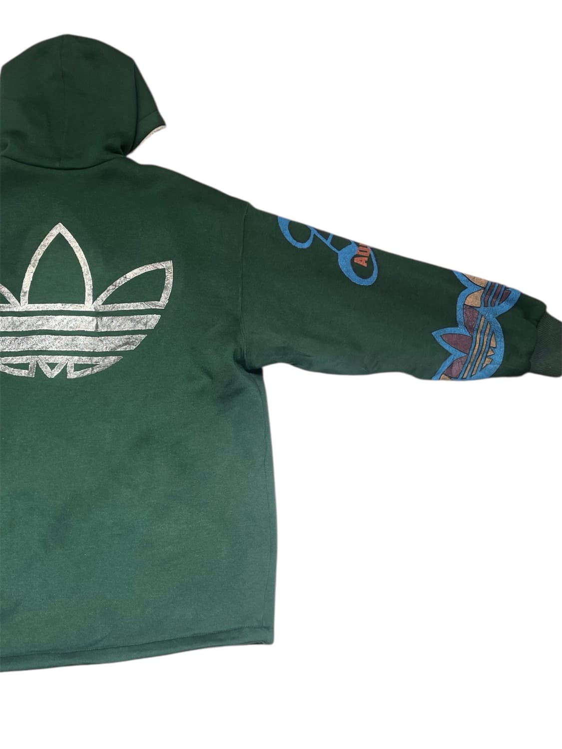 90‘s 아디다스 데상트 콜라보 양털 누빔 후드집업 상품이미지8