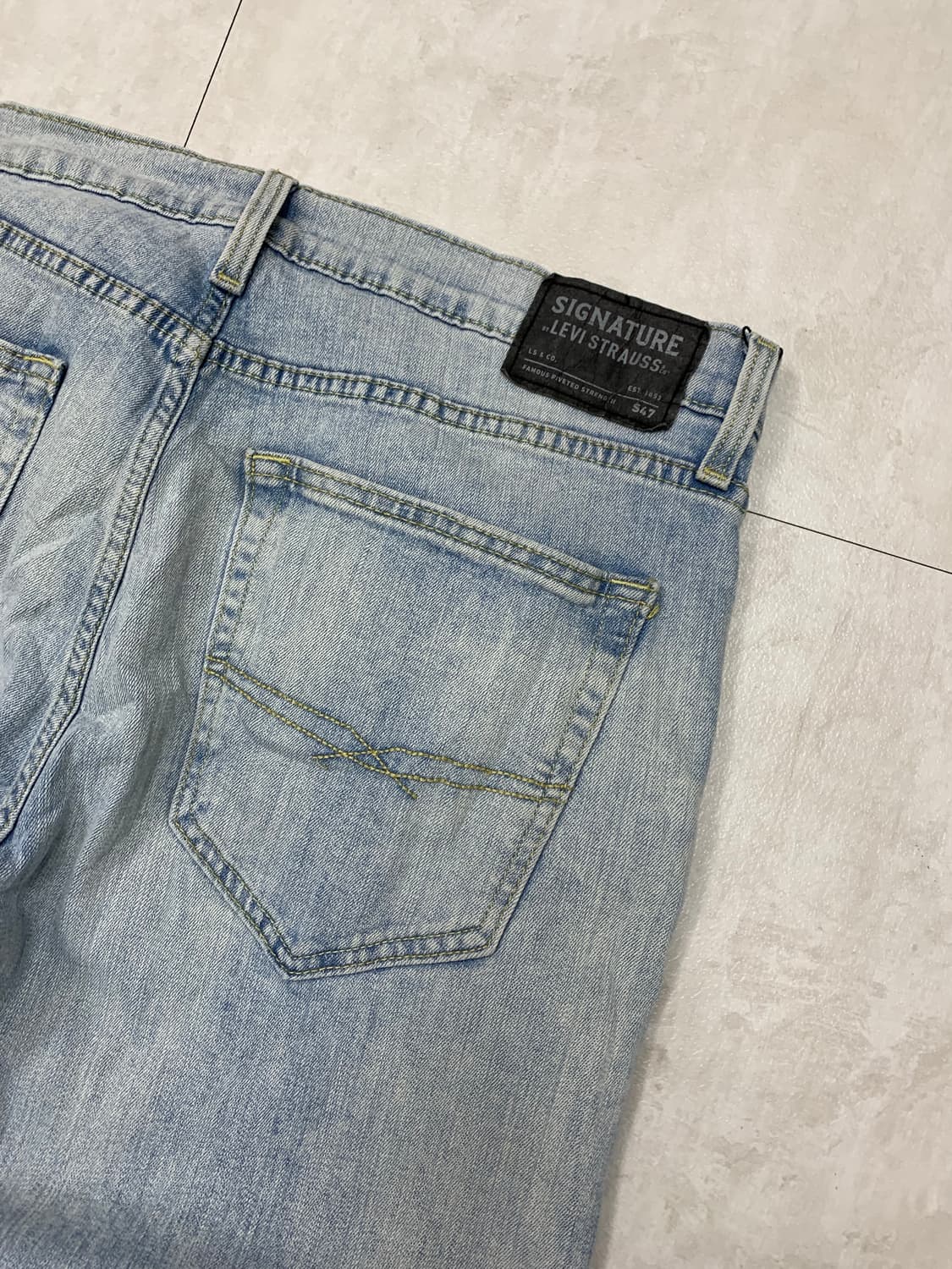 리바이스 워싱 디테일 슬림핏 데님 팬츠 #65 상품이미지8