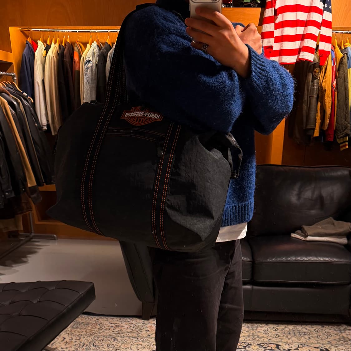 할리데이비슨 트레블 숄더백 토트백 상품이미지2