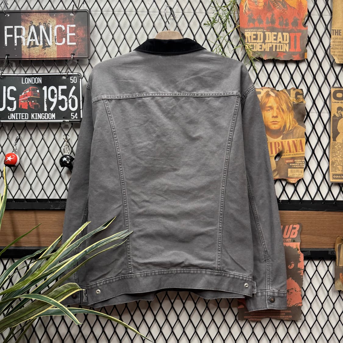 리바이스 타입 3 데님 트러커 자켓 플란넬 안감 포인트 그레이 상품이미지2