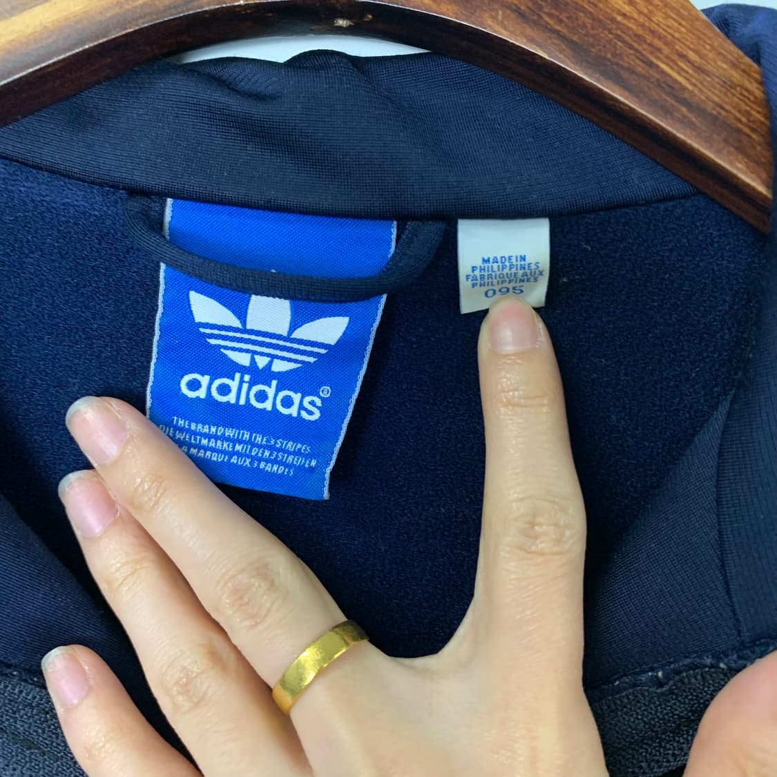 아디다스 파이어버드 네이비 투웨이 크롭 져지 상품이미지5