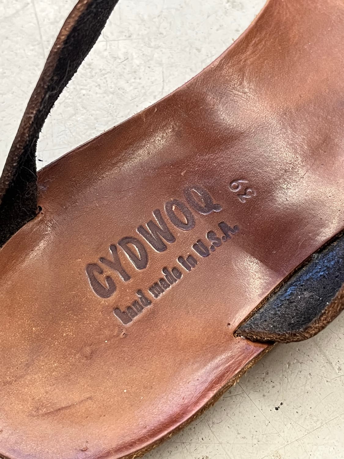 CYDWOQ 레더 샌들 상품이미지4