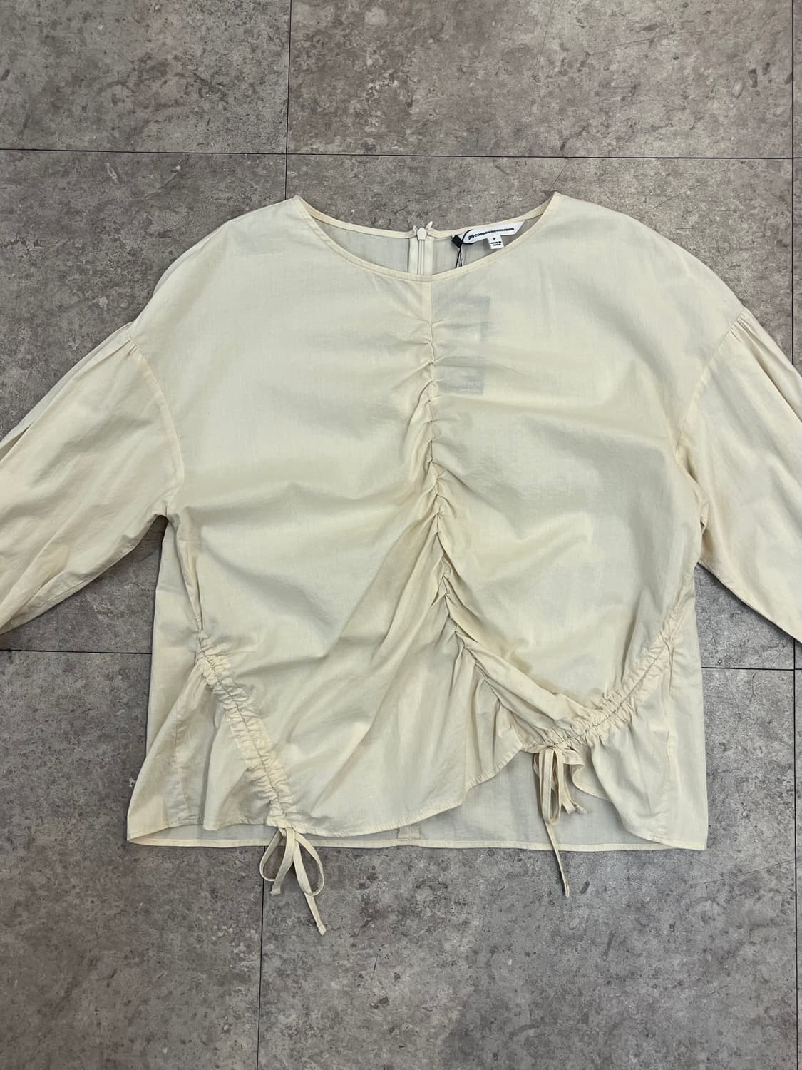 빈티지 셔링 블라우스 베이지 #csz3735 상품이미지5