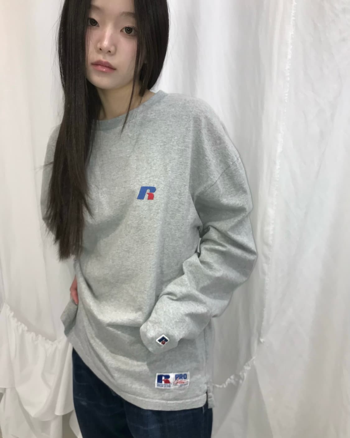 Russell Athletic 그레이 티셔츠  상품이미지1