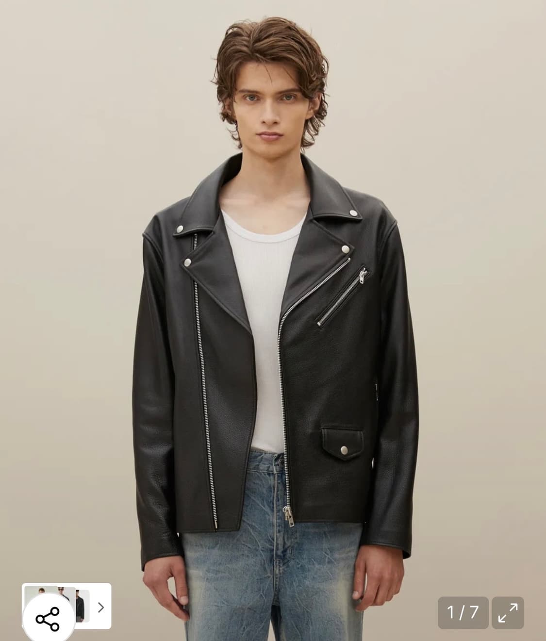 스페로네 리얼레더 카우하이드 라이더 자켓 M 상품이미지1