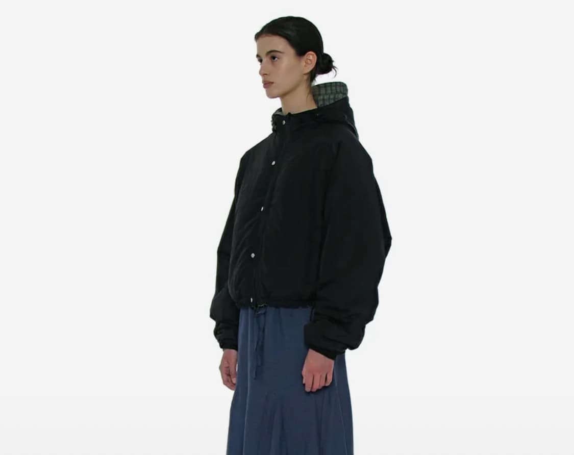 파르티멘토 우먼 리버시블 윈드브레이커 블랙 상품이미지2