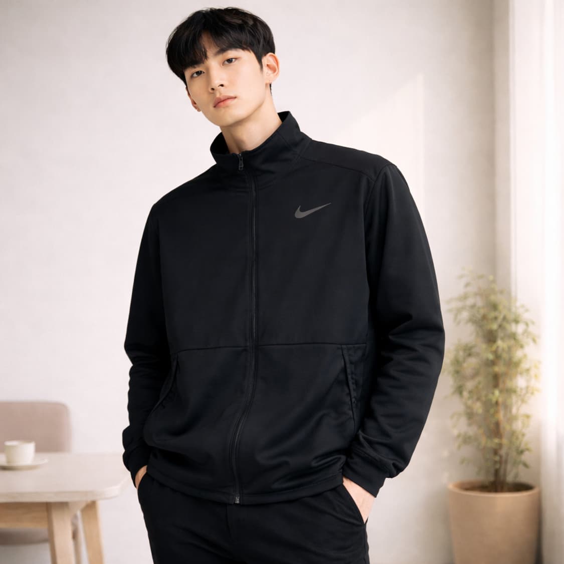 나이키 드라이핏 스우시 집업 자켓 블랙 상품이미지1