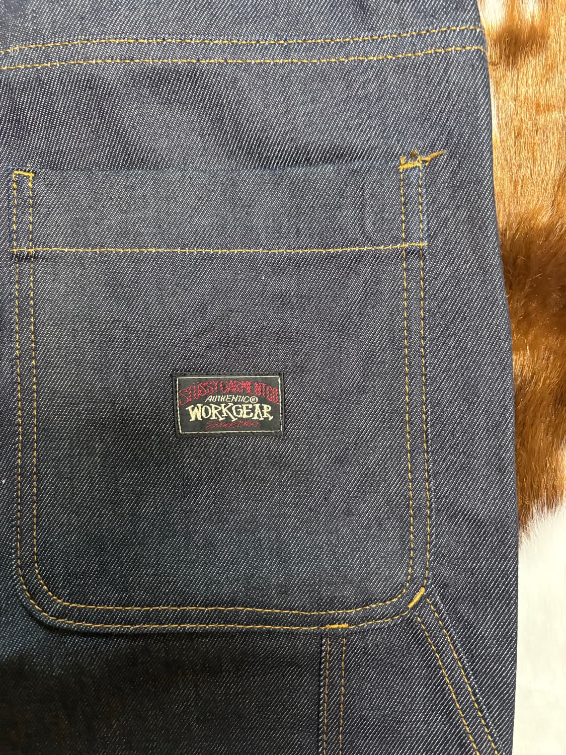 스투시 워크기어 카팬터 데님 34 플레이보이카티 착용 상품이미지6