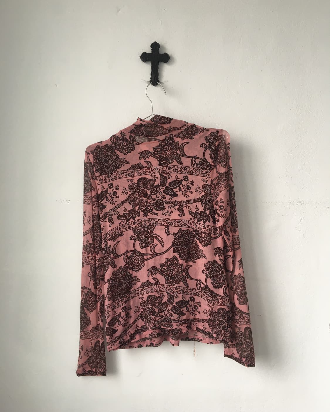 Layered point pattern high neck mesh sle 상품이미지3