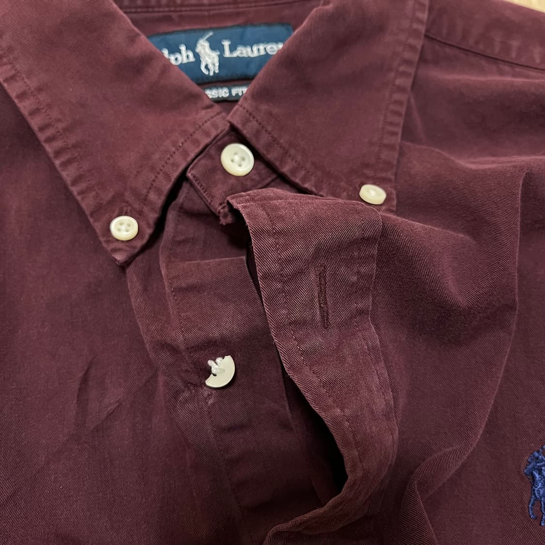 폴로 랄프로렌 버튼다운 자수로고 클래식핏 셔츠 M(95) 상품이미지6