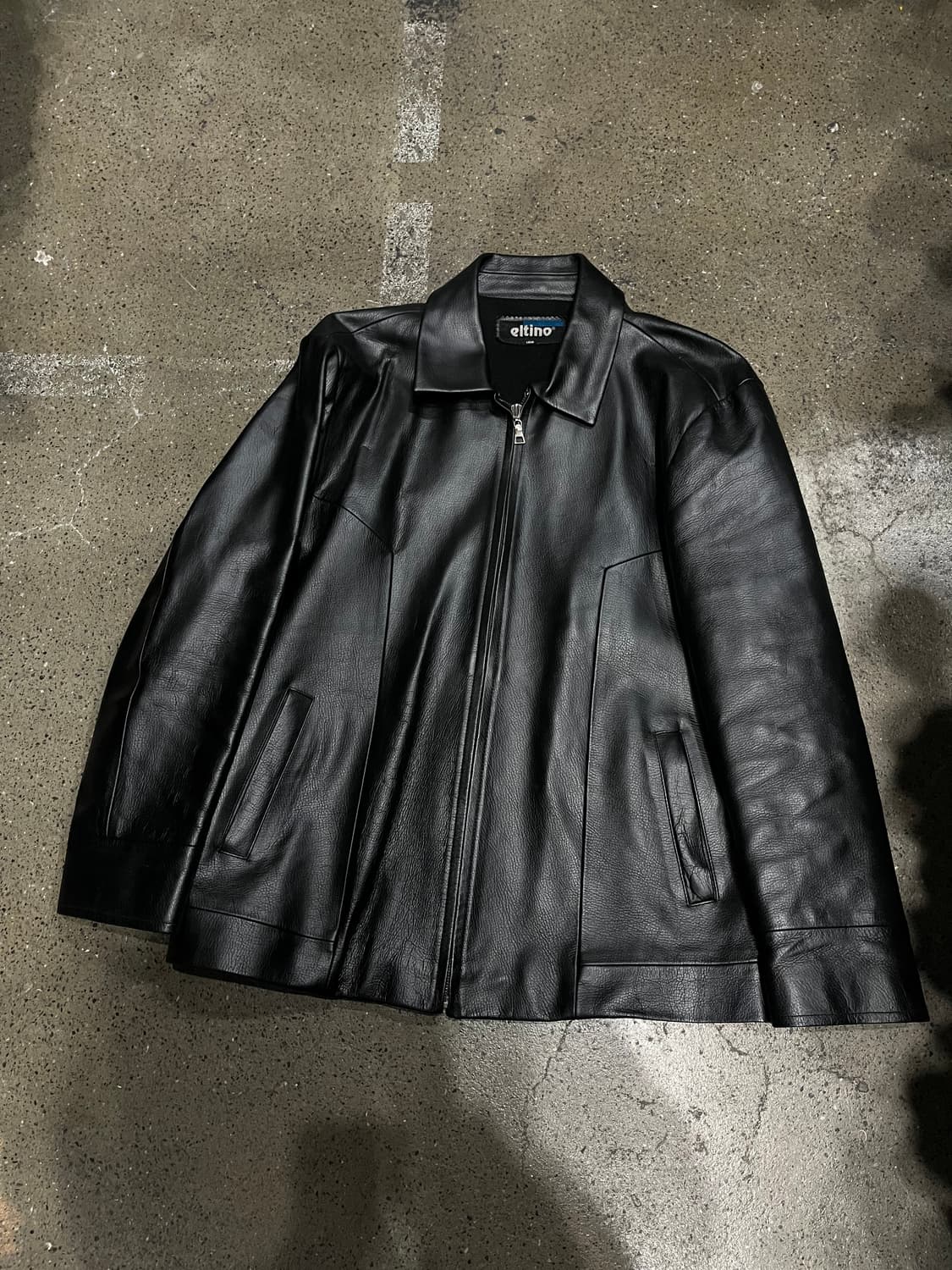 eltino 소가죽 싱글 집업 자켓 100 상품이미지1