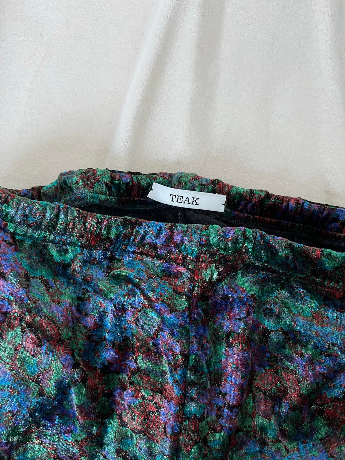 paisley velvet pants (violet, green) 상품이미지4