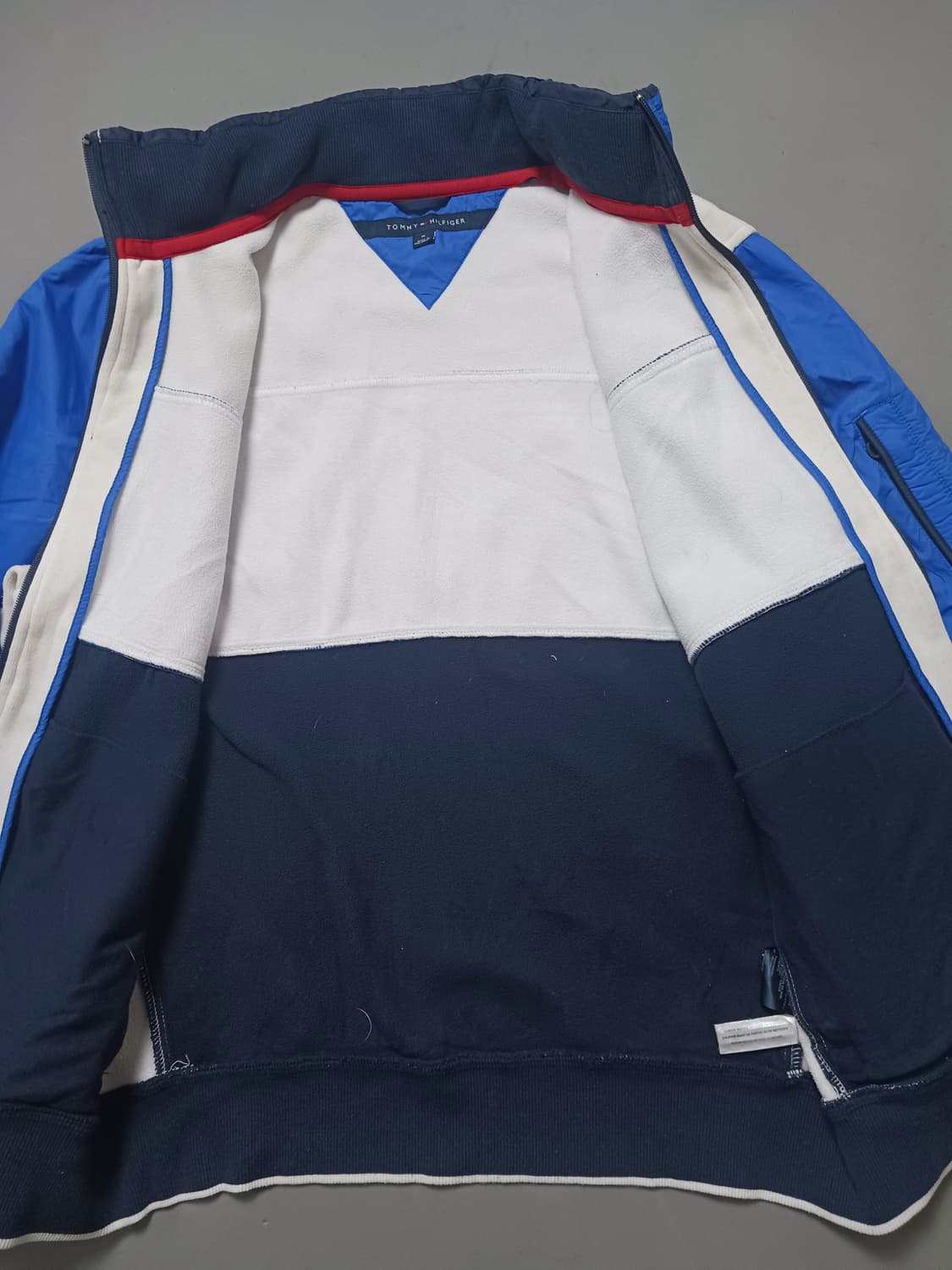 [M] 타미힐피거 컬러블록 히든후드 집업 자켓 상품이미지5