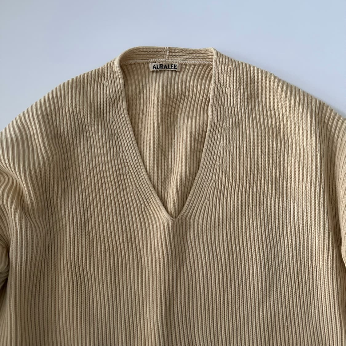 오라리 auralee 브이넥 울 니트 상품이미지2