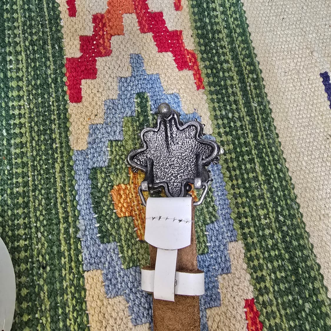 Japan Global Work Shuca카우하이드 보석장식버클 슬림벨트 상품이미지3