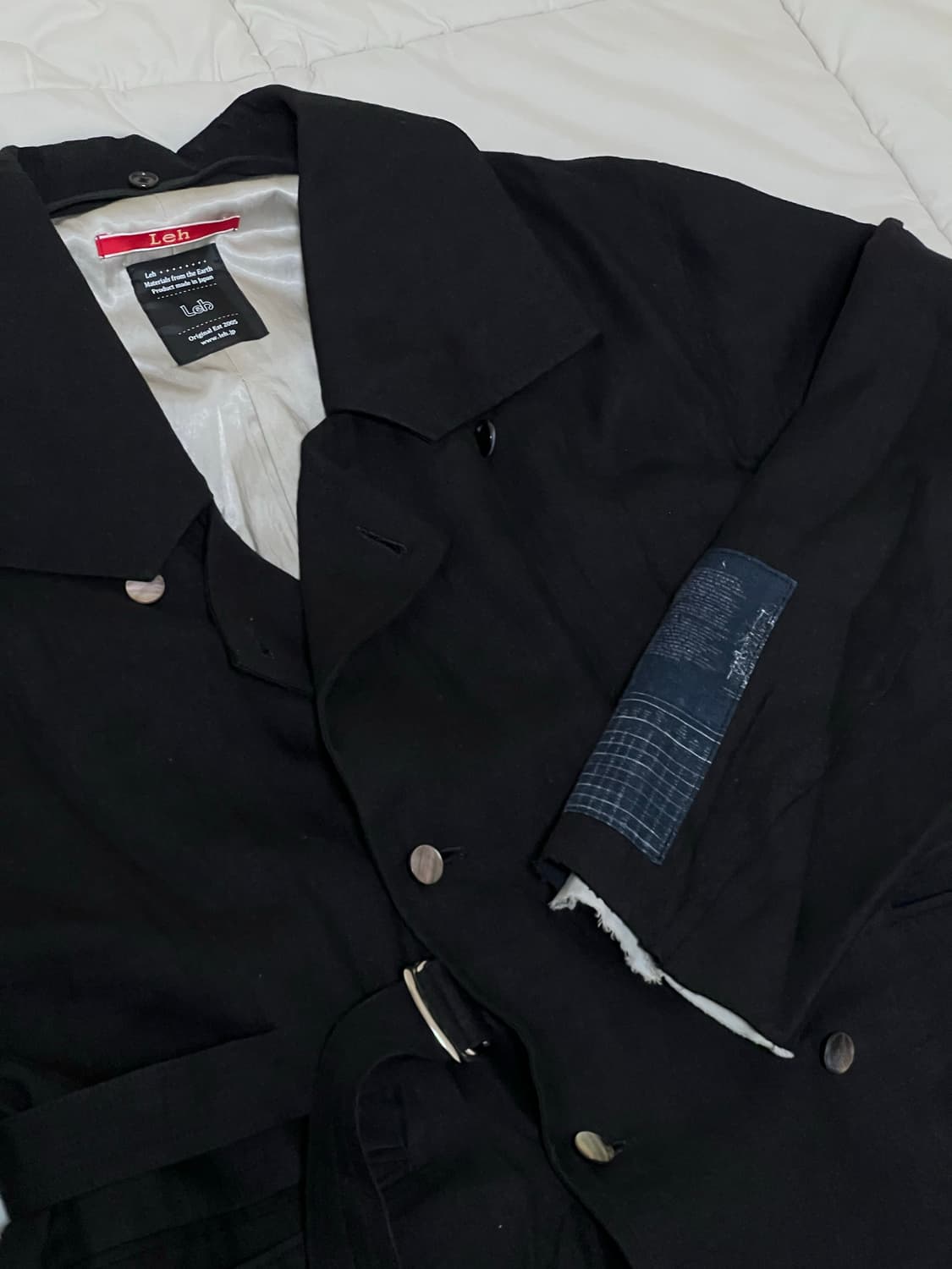 leh 데미지 린넨 코트 상품이미지2