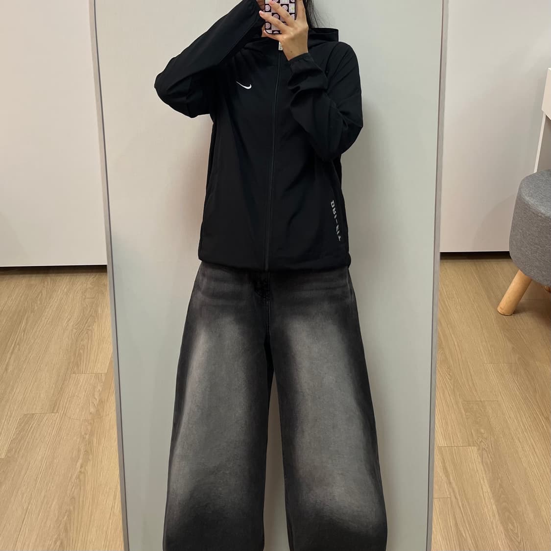 나이키 드라이핏 자수로고 러닝 바람막이 자켓 상품이미지1