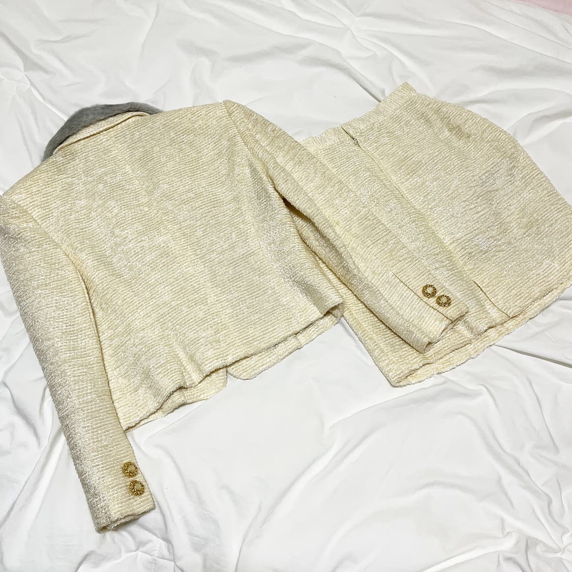 빈티지 ) 아이보리 그레이퍼 셋업 상품이미지5