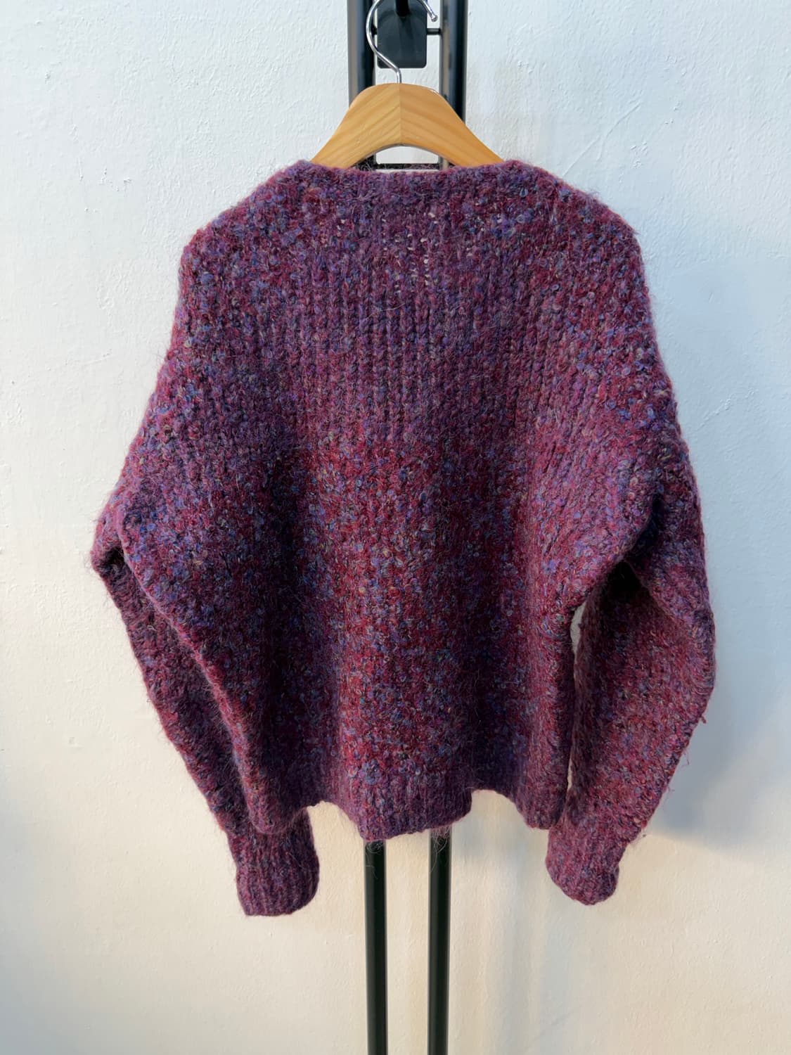 정품) IRO 이로 한섬 루즈핏 퍼플 니트 스웨터 XS 상품이미지4