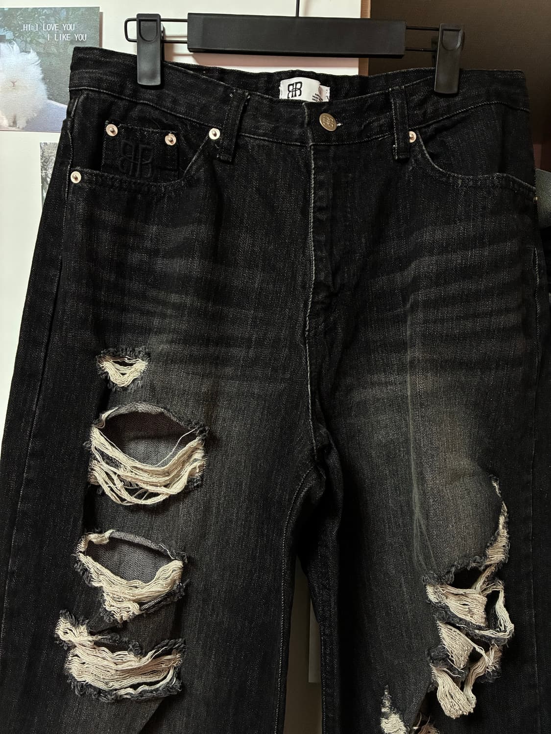 락케이크 데미지 팬츠 s *기장수선 상품이미지1