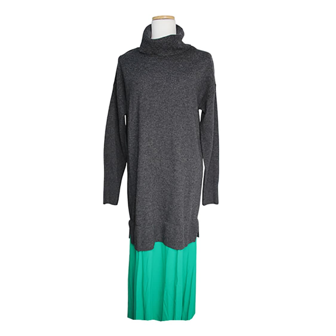 산드로 차콜그레이 니트 풀오버 원피스 55 상품이미지1