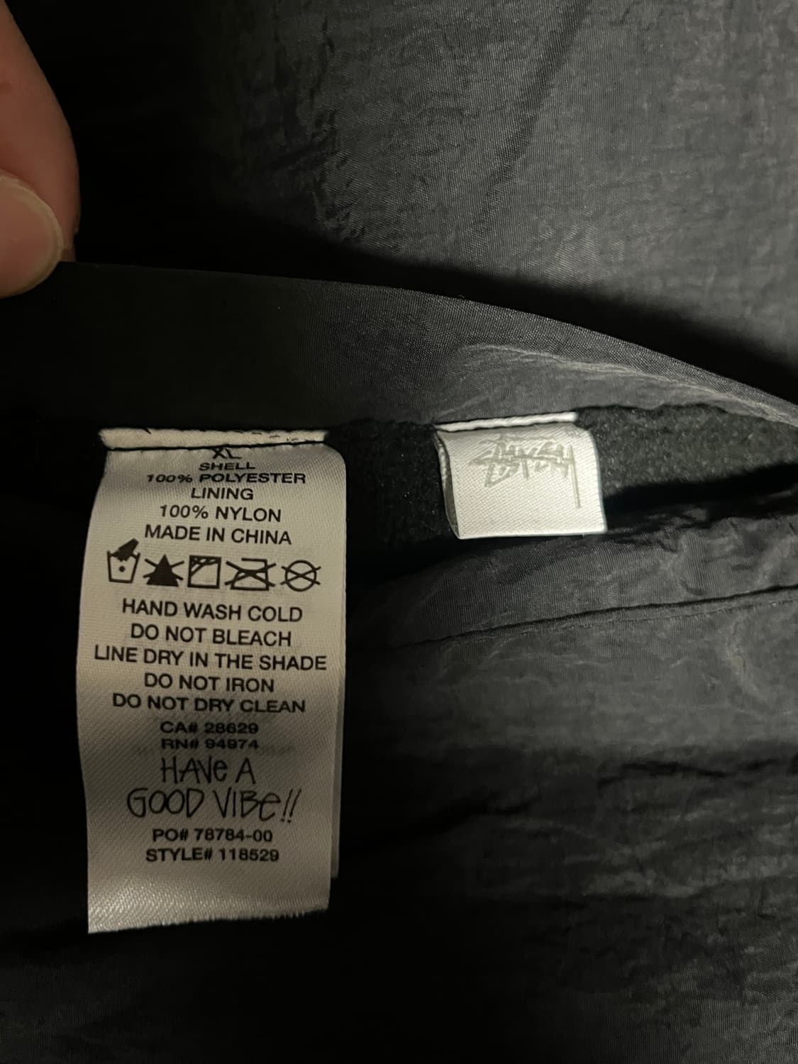 리버시블 스투시 쉘파카 (한겨울까지 가능)(양면) 상품이미지4