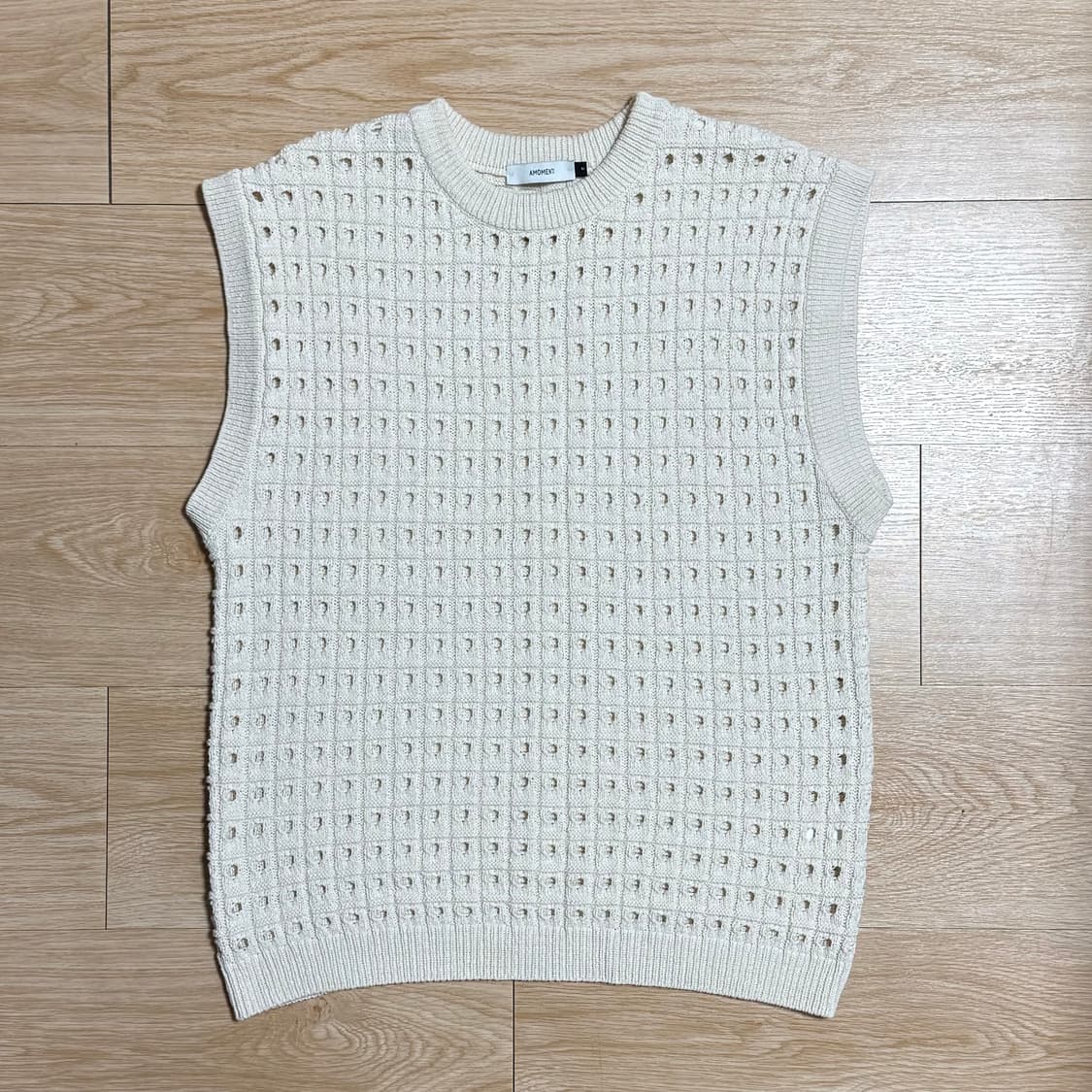 아모멘토 Cotton Knit Vset Ecru 상품이미지3