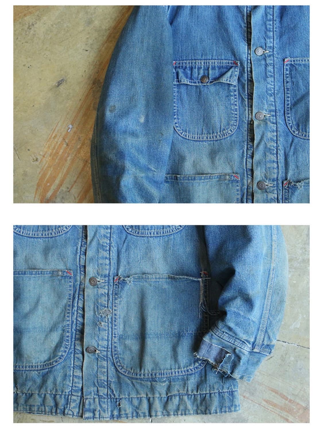 70's Sears Blanket Lined Denim Chore 상품이미지3