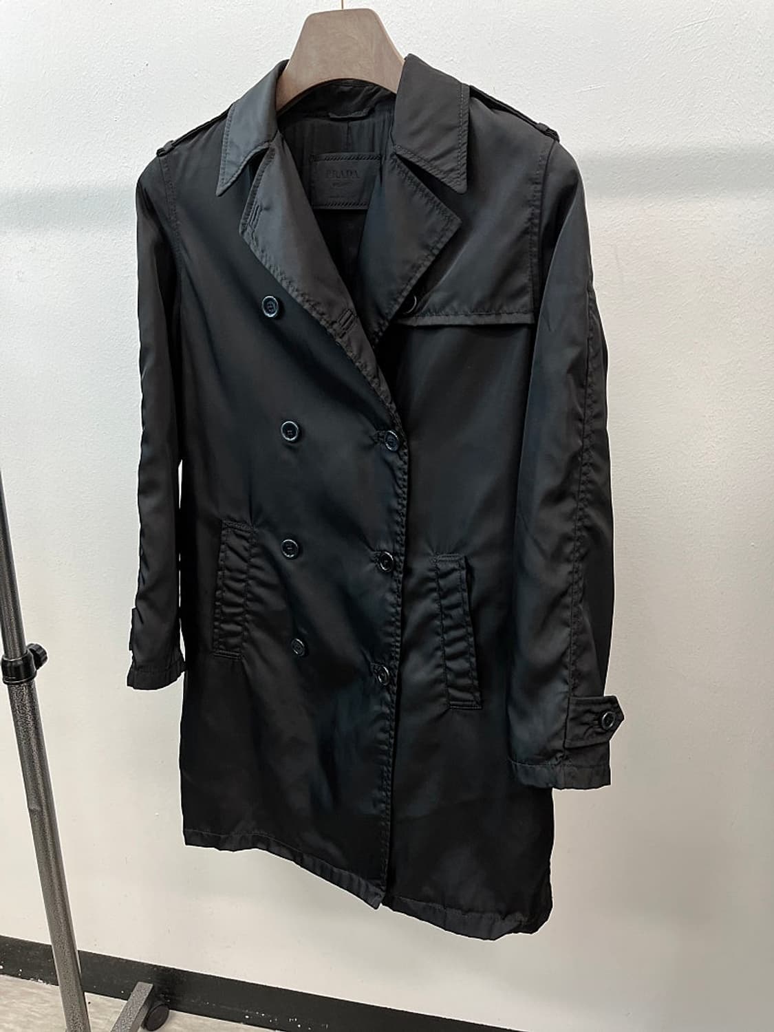 여) 프라다 리나일론 봄 더블코트 상품이미지1
