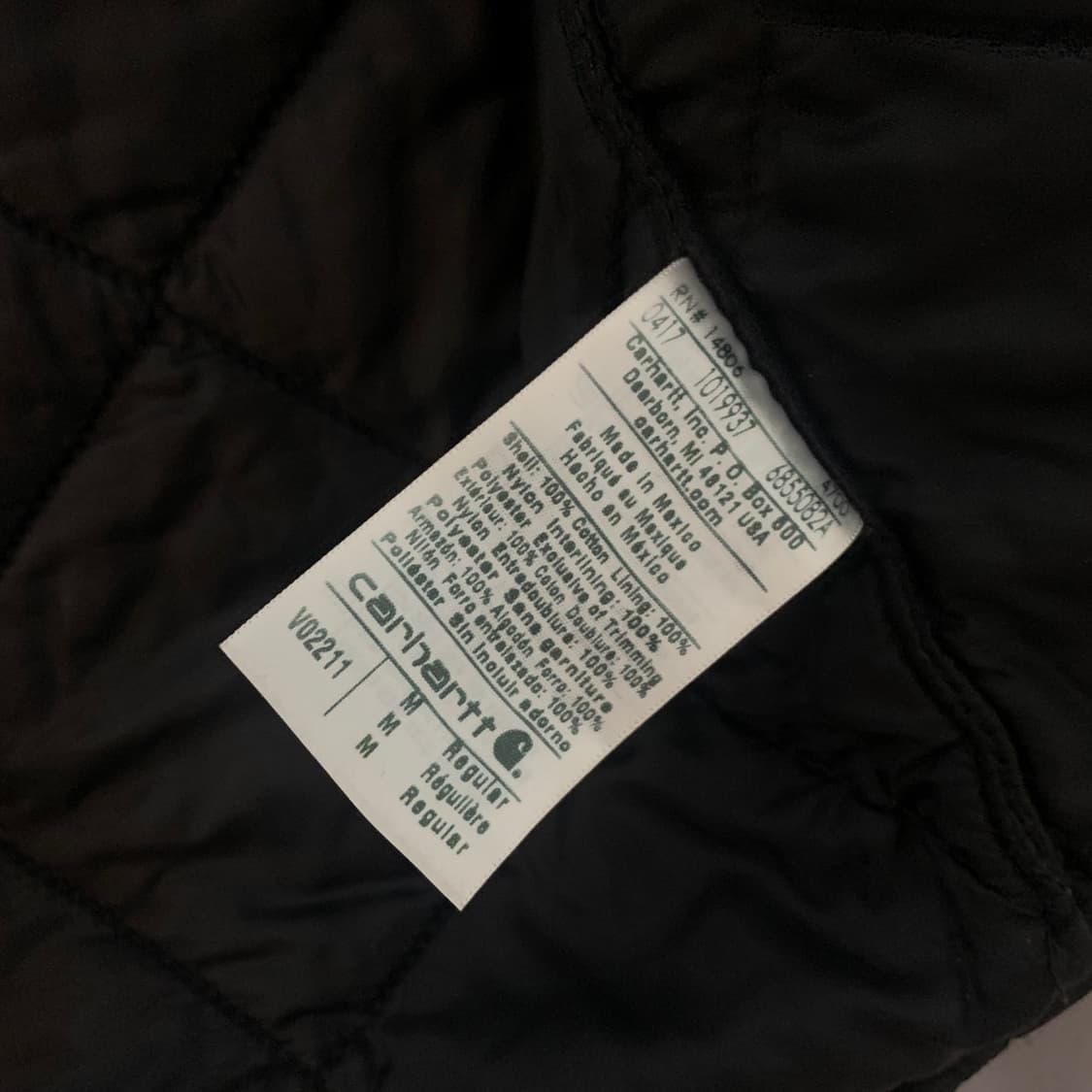 M CARHARTT 칼하트 V02 샌드스톤 덕 퀼팅 베스트 조끼 상품이미지8