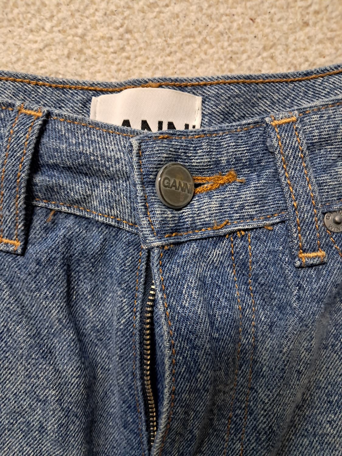 가니 미시 크롭 데님  상품이미지5