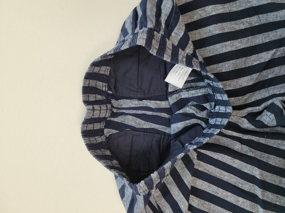 스파오 SPAO 남자 린넨혼방 스트라이프 밴딩바지 34 네이비 상품이미지5