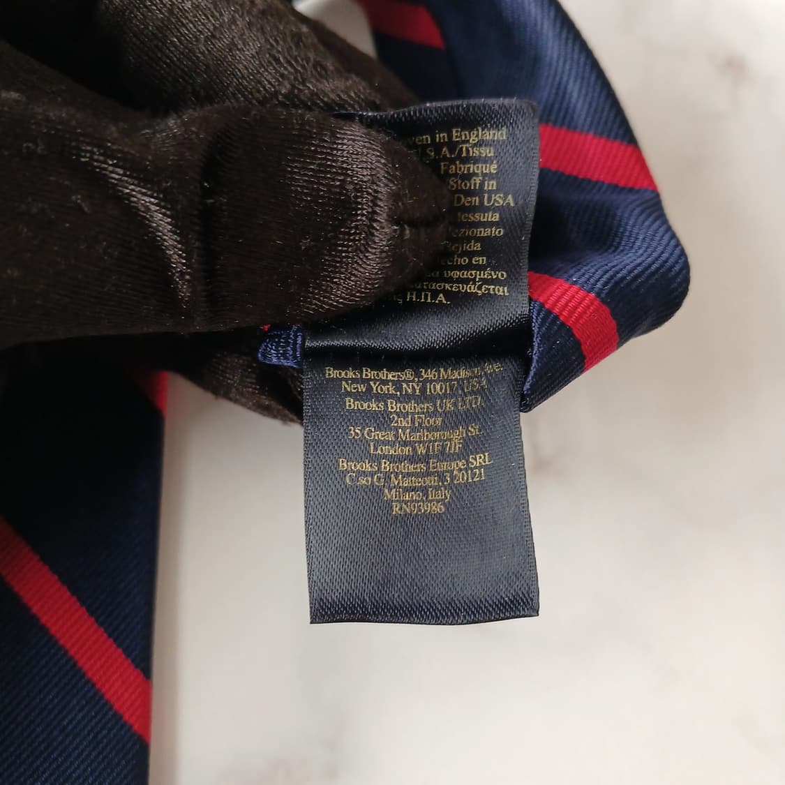 브룩스브라더스 실크 스트라이프 넥타이 8.4cm A+등급 A19554
 상품이미지9
