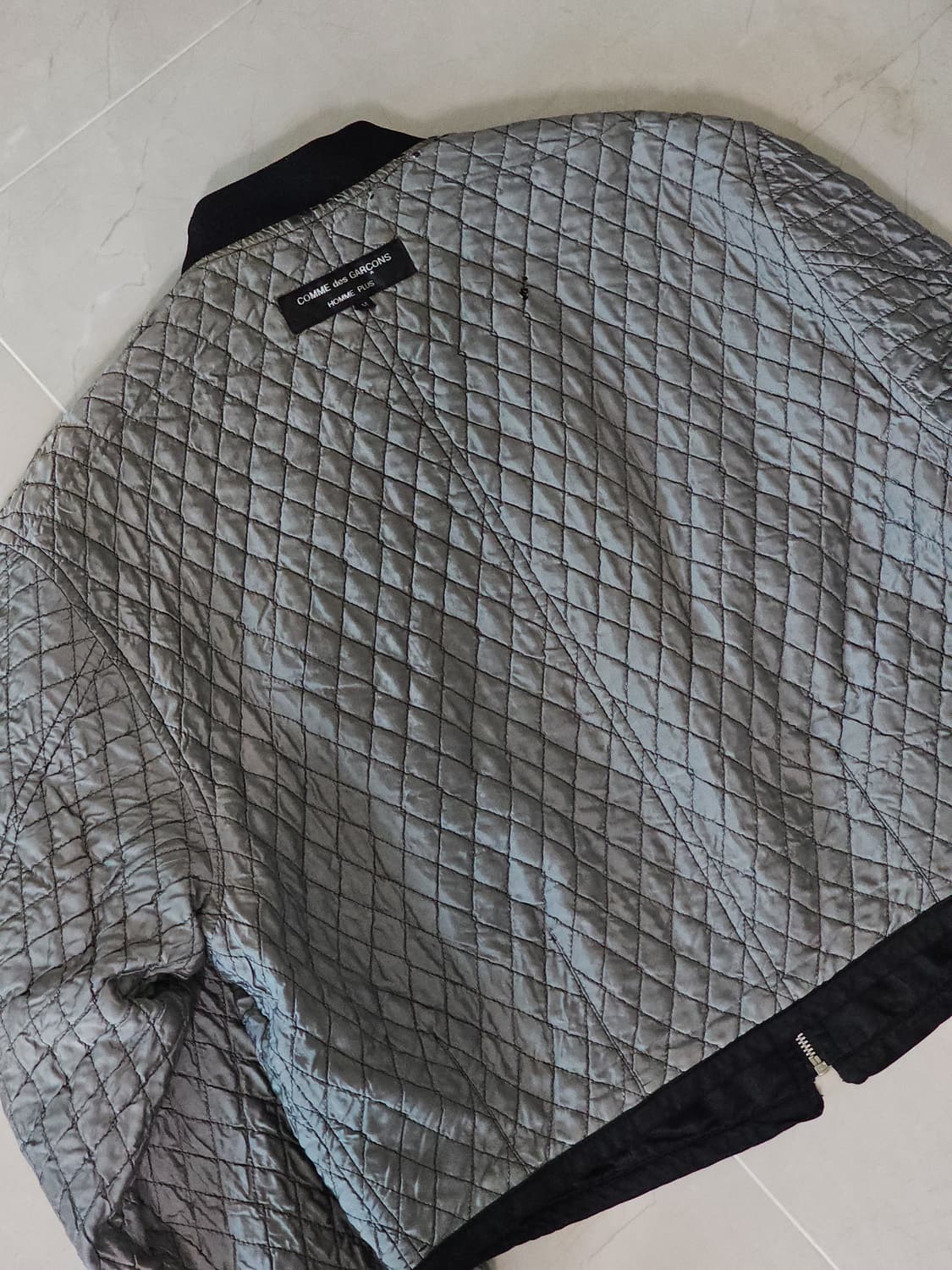 (RARE!) 1990fw 꼼데가르송 옴므 플러스 리버시블 크롭 자켓 상품이미지8