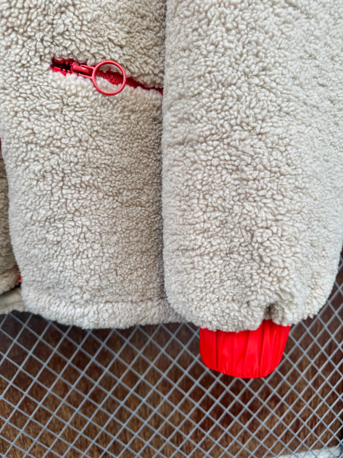 zara 자라 시어링 오버핏 쉐르파 플리스 뽀글이 후리스 자켓 M 상품이미지3