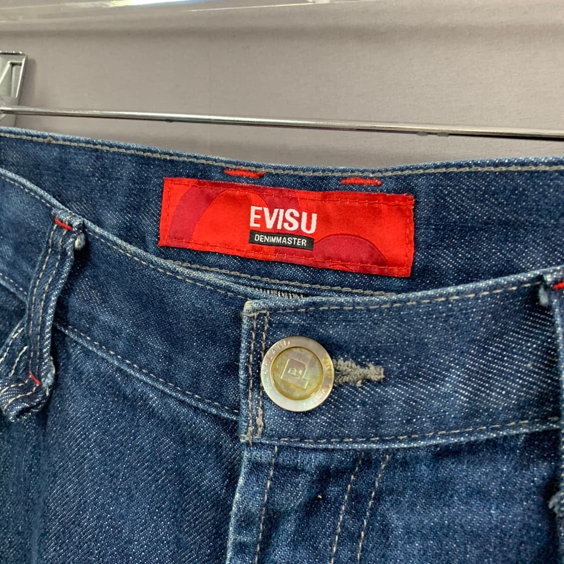 32인치 EVISU 에비수 카펜터 버뮤다 데님 쇼츠 청반바지 상품이미지6